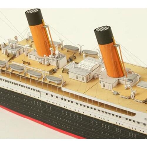 New 1 Pc 1:400 DIY Handcraft Titanic Ship Toys For Children Kids 3D Paper Model Sets