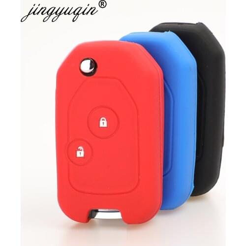 Jingyuqin 50pcs/lot New Silicone Case For Accord CRV Odyssey For Honda 2 Button Modified Flip Folding Remote Key Case