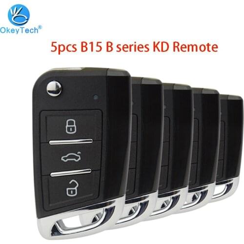 OkeyTech 5PCS/Lot B15 KEYDIY for KD900 URG200 KD200 remote control 3 button B series remote control new remote Key Programmer