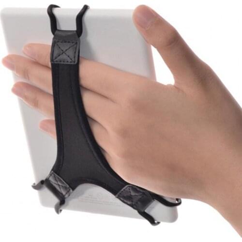 Adjustable Elastic Band Hand Strap with Anti-Slip Stand for Tablet E-Reader