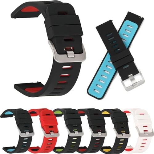 For Garmin Venu 2 Silicone Bracelet 20/22mm Watchband Strap For Garmin Vivoactive 3 4/Venu Sq/Forerunner 245 Sport Accessories