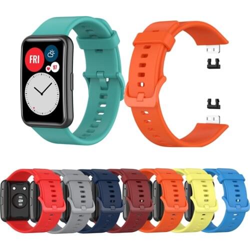Silicone Band For Huawei Watch Fit Smart Watchband Wrist Strap For Huawei Fit Sport Strap Replacement Strap Bracelet Correa