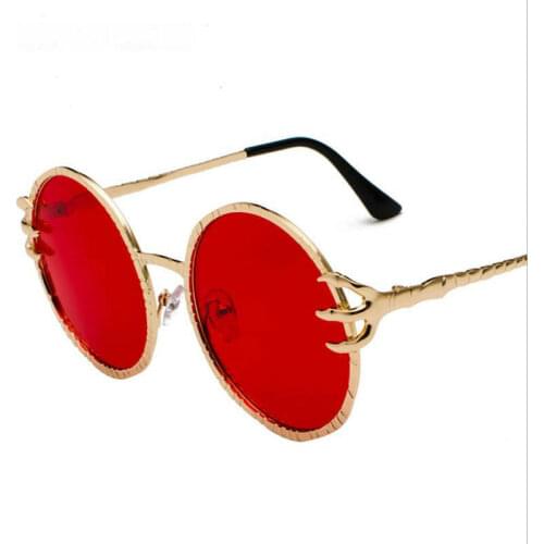 New Sunglasses Trend Sunglasses Metal Ocean Sheet Sunglasses Men and Women Magic Claw Glasses punk