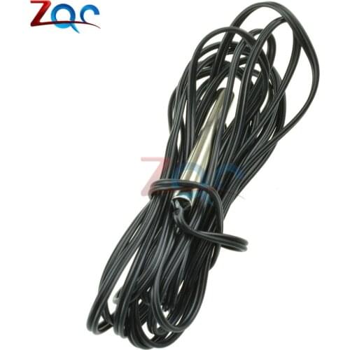 NTC 10K Ohm 1% 3435 Thermistor Temperature Cylinder Probe 1.5m Wire Sensor Cable