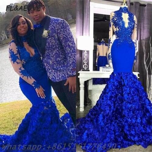 2021 Evening Dress Royal Blue Vintage Vintage Backless Long Trains South African Floor Length Evening Prom Party Gowns