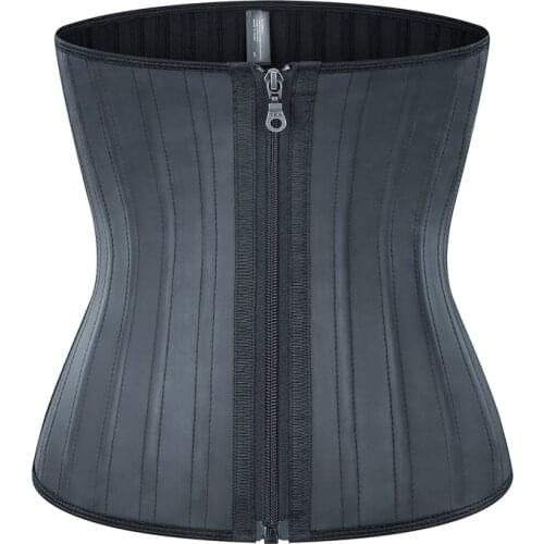 YAGIMI 25 Steel Bones Latex Vest Waist Trainer Slimming Underwear Bodysuit Slimming Belt Modeling Strap Shapers Body Shaper Vest