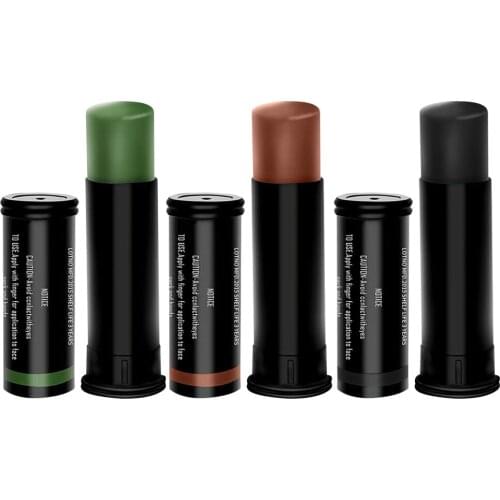 3pcs Outdoor Military Woodland Camouflage Creams Field Body Facial Paint Camo Oil Suit Makeup Camo Color Cream