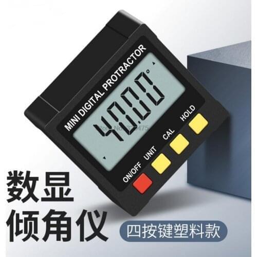 50pcs Horizontal Angle Meter Digital Protractor Inclinometer Electronic Level Box Magnetic Base Measuring Tools