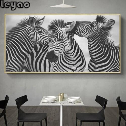 Diamond Embroidery Black and White 3 Zebra Picture Home Sweet Decor Diamond Painting Full Square/Round Wall Art Lovely Animal