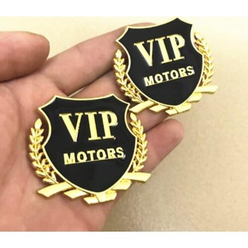 2PCS Car Sticker MOTORS Emblem Badge VIP Decal For Geely Vision SC7 MK CK Cross Gleagle SC7 Englon SC3 SC5 SC6 SC7 Panda