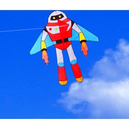 Free shipping high quality robot kite Planet soldiers flying with handle line child love Astronaut outdoor toys wei kites