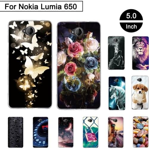 Painted Case For Nokia Microsoft Lumia 650 5.0 inch Back Phone Silicon Cover For Nokia Microsoft Lumia 650 Cases Cover Shell Bag