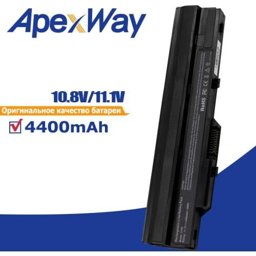 4400mAh Black Battery for Msi BTY-S11 BTY-S12 X100 X100-G X100-L for Akoya Mini E1210 Wind U100 U90 Wind12 U200 U210 U230 Black