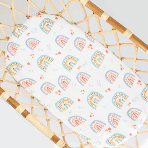 Kangobaby #Bamboo Cotton# Warm And Sweet Hot Sale Rainbow Baby Swaddle Blanket