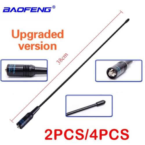 2PCS Baofeng NA-771 SMA-F SMA Female Dual Band VHF/UHF 144/430MHz Antenna For UV-82 UV-5R UV-10R BF-888S Walkie Talkie Ham Radio