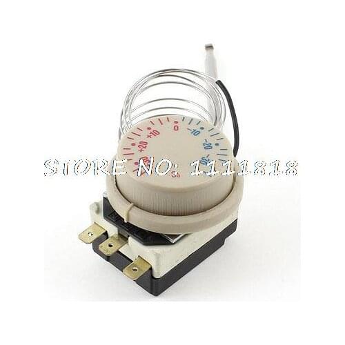 Freezer -30 to 30 Centigrade AC 250V 16A Temperature Capillary Thermostat