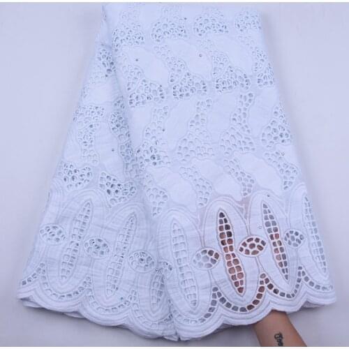 Pure White Swiss Voile Lace In Switzerland With Eyelet African Dry Lace Fabric 2020 High Quality Nigerian Lace For Wedding S1930