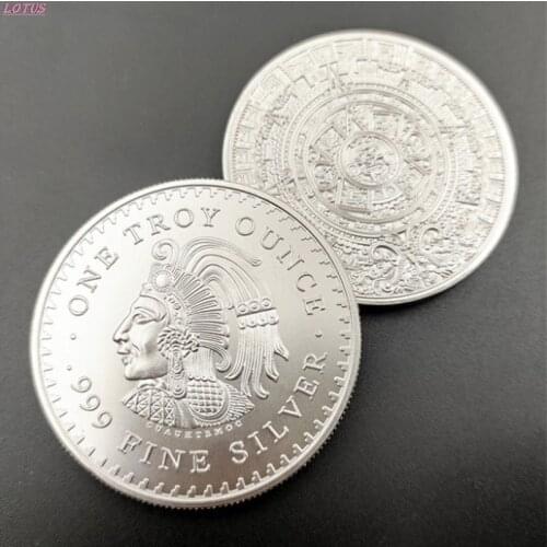 Mexico Coin One Troy Ounce 999 Fine Silver Copy America Medal Commemorative Badge Non-currency