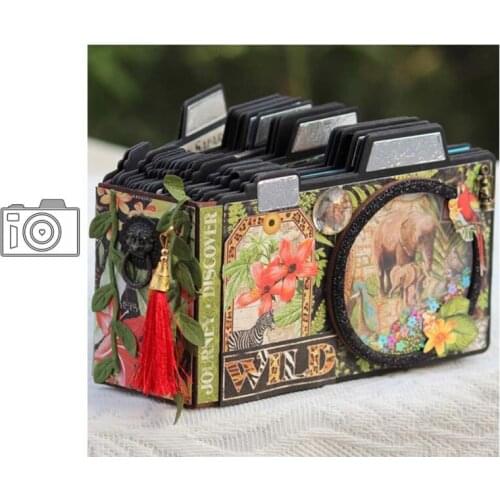 2020 Camera Metal Cutting Dies DIY Scrapbooking Paper Photo Album Crafts Knife Mould Cards Blade Punch Stencils for Decor