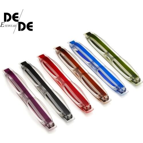 Upgraded 360 Degree Rotation Reading Glasses Ultraportability Mini Slim Folding Eyeglass Spectacles for Old Man Grandmother