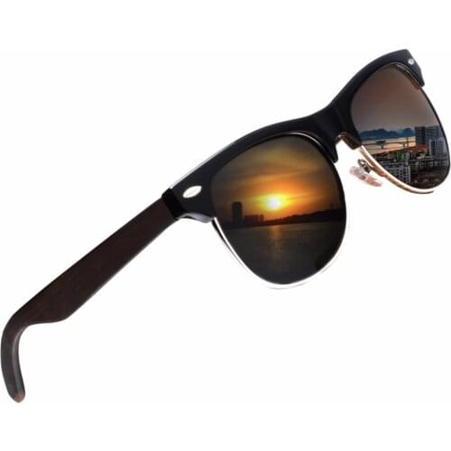 Ablibi Mens Master Fashion 2018 New Sunglasses Polarized Wood Shades Women Polarized Bamboo Wooden Driving Eyewear in Box