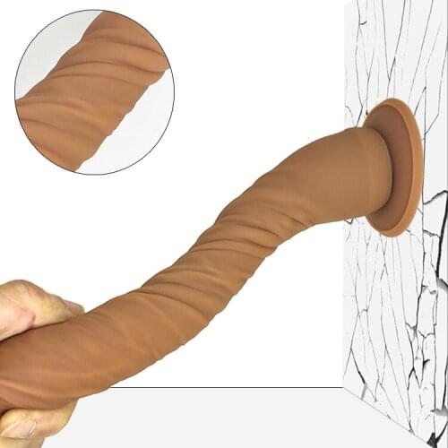Liquid Silicone Soft Penis Masturbation Simulation Anal Plug Vaginal Dildo Female Wear Powerful Sucker Sex Toy For Women Men Gay