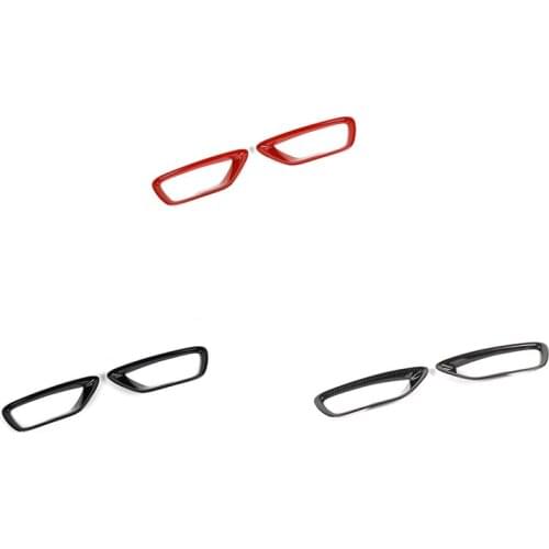 Front Fog Light Cover Fog Lamp Trim Bezels ABS for Jeep Grand Cherokee 2018 2019 2020 2021