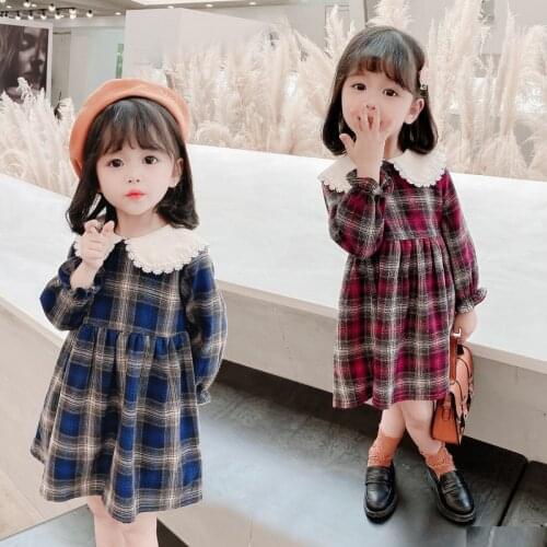 Girls Dress 2020 New Style Spring Clothing Western Style Children Small CHILDRENS Princess Spring and Autumn Girl Long Sleeve R
