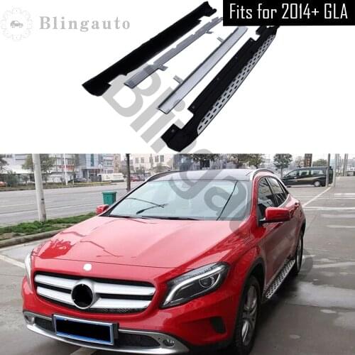 Running board fits for Mer-cedes Be-nz GLA X156 series GLA200 2014-2019 Aluminium side Nerf step bar car pedal protector