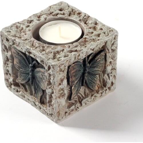 Silicone Mold Candlestick Handmade Carved Butterfly Craft Concrete Mould