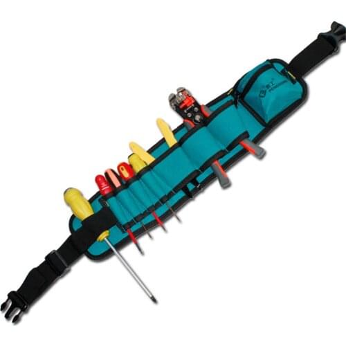 1PC Oxford Waist Pack Portable Tool Bag Electrician Wrist Tool Belt Screws Nails Drill Bits Holder Car Repair Tools Pockets
