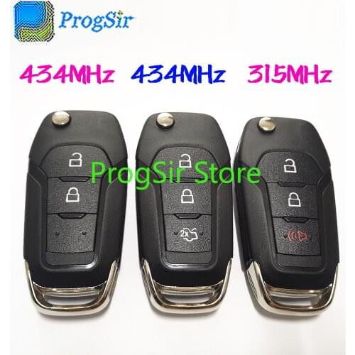 315MHz 434MHz 2Button 3Button Remote Control For Ford With ID49 Chip