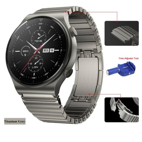 Watch Strap for Huawei Watch GT2 Pro 22mm Stainless Steel Correa Metal Watch Band for GT2 46mm GT2e Watch accessories