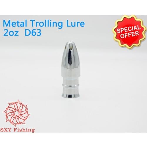 SXY FISHING D65 Metal Trolling Lure Weight 2oz Metal head octopus bait Artificial bait Fake bait Deep-sea fishing bait Copper