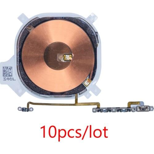 10pcs/lot For iPhone X XR XS 11 Pro Max Charger Wireless Charging Induction Coil NFC Compass Module Flex Cable Replacement