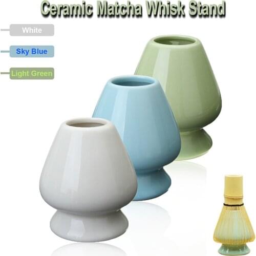 3 Color 6.1x7cm Ceramic Matcha Holder Matcha Whisk Stand Chasen Holder for Japanese Green Tea Whisk Holder