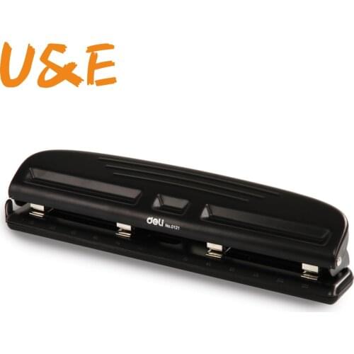 4-Hole Adjustable Hole Punch with Mark Ruler Suitable for A2 A3 A4 Paper, 10 Pieces Paper One Time, 6mm Hole Size