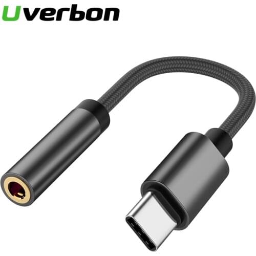 Type C 3.5 Jack Earphone USB C to 3.5mm AUX Headphones Adapter Audio cable For Huawei V30 mate 20 P30 pro for Xiaomi Mi 10 9
