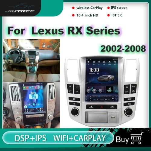 2Din 128G Android Car Radio For Lexus RX RX300 RX330 RX350 RX400 RX450 2002-2008 Auto Stereo Multimedia Player GPS Navigation