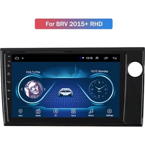 For Honda BRV Right Peptide 15-18 Navigation Android Car GPS Navigation Android 9 head unit 4G Car Radio Multimedia Video Player