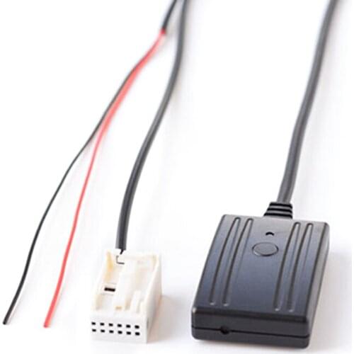 Car Bluetooth Aux Cable Adapter for Peugeot 207 307 407 308 Citroen C2 C3 /VDO/ RD4 Radio Support MIC + Change Song