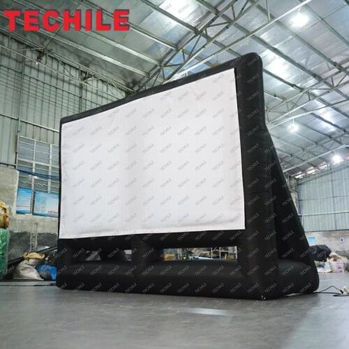 Free shipment mini air inflatable movie screen for backyad