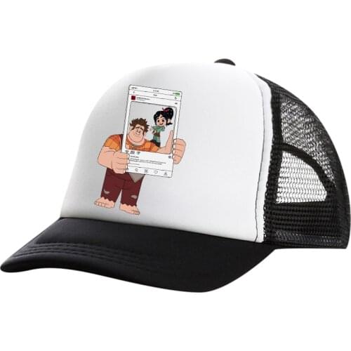 New Brand Ralph Breaks the Internet Snapback Baseball Cap Men Women Hip Hop Dad Mesh Hat Trucker Hat Dropshipping