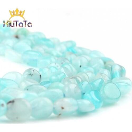 4-7mm Natural Irregular Blue Amazonite Loose Stone Beads For Jewelry Making DIY Necklace Bracelet Ear Studs Accessories 15inches