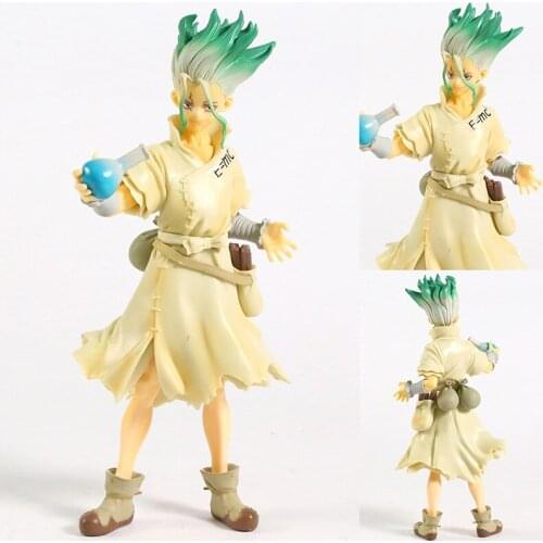 19cm Anime Dr.STONE Senkuu Ishigami Figure Figurine Collectible Model Doll Toy