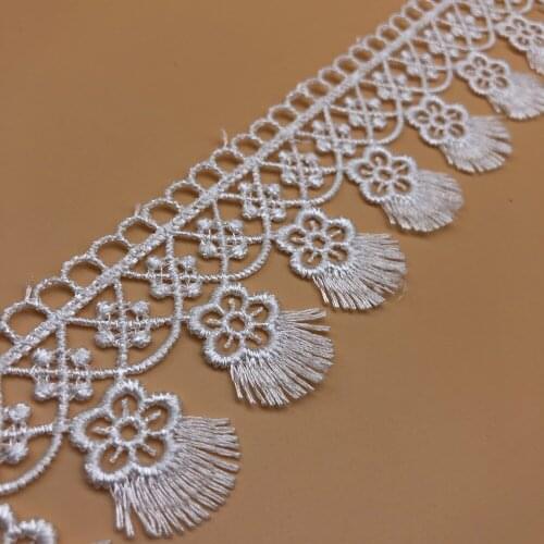 5CM Lace Fabric Trim Ribbon DIY Garment Hair Accessories Embroidered Lace Ribbon