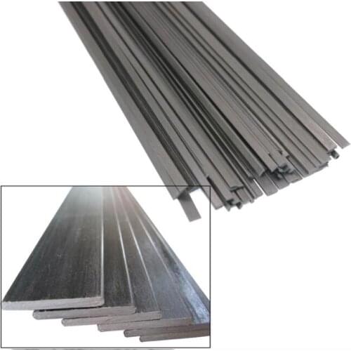 Carbon Fiber Square Sheet Aircraft Carbon Fiber Strip DIY Toy Spare Parts for RC Airpalne Model 500mm Length