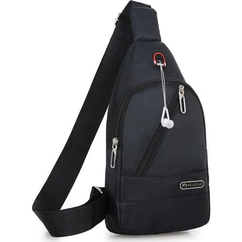 Men Crossbody Bags for Men Messenger Chest Bag Pack Casual Bag Waterproof Nylon Single Shoulder Strap Pack 2020 New Fashion