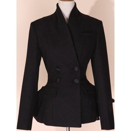 2019 New Retro Shirt Tight Skinny Lap top Fashion Temperament Ladies Short Coat Single Suit Outerwear