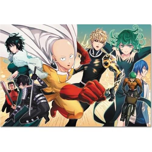 New Arrival Custom One-Punch Man Poster Home Decoration Fashion Silk Fabric Wall Poster 27X40cm30X45cm